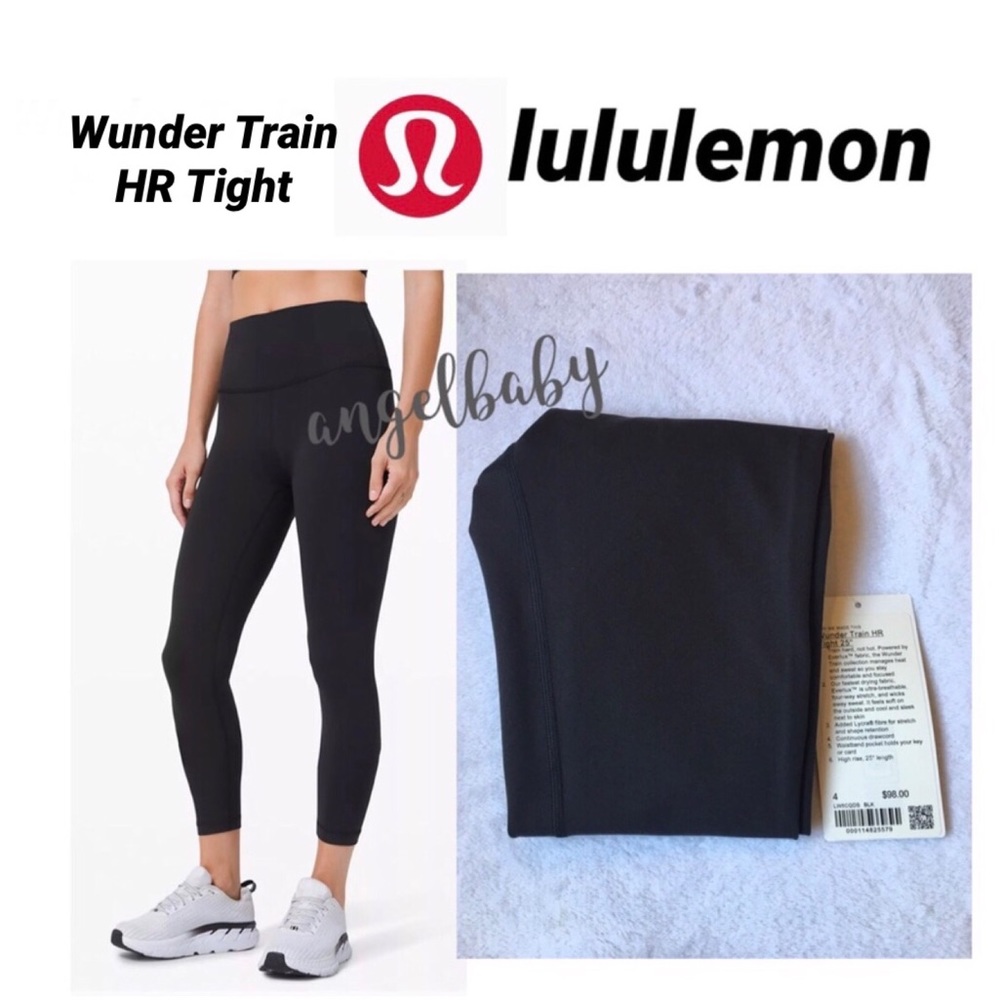 Lululemon Wunder Train HR Tight 25” in Solid Black! - Picture 17 of 17